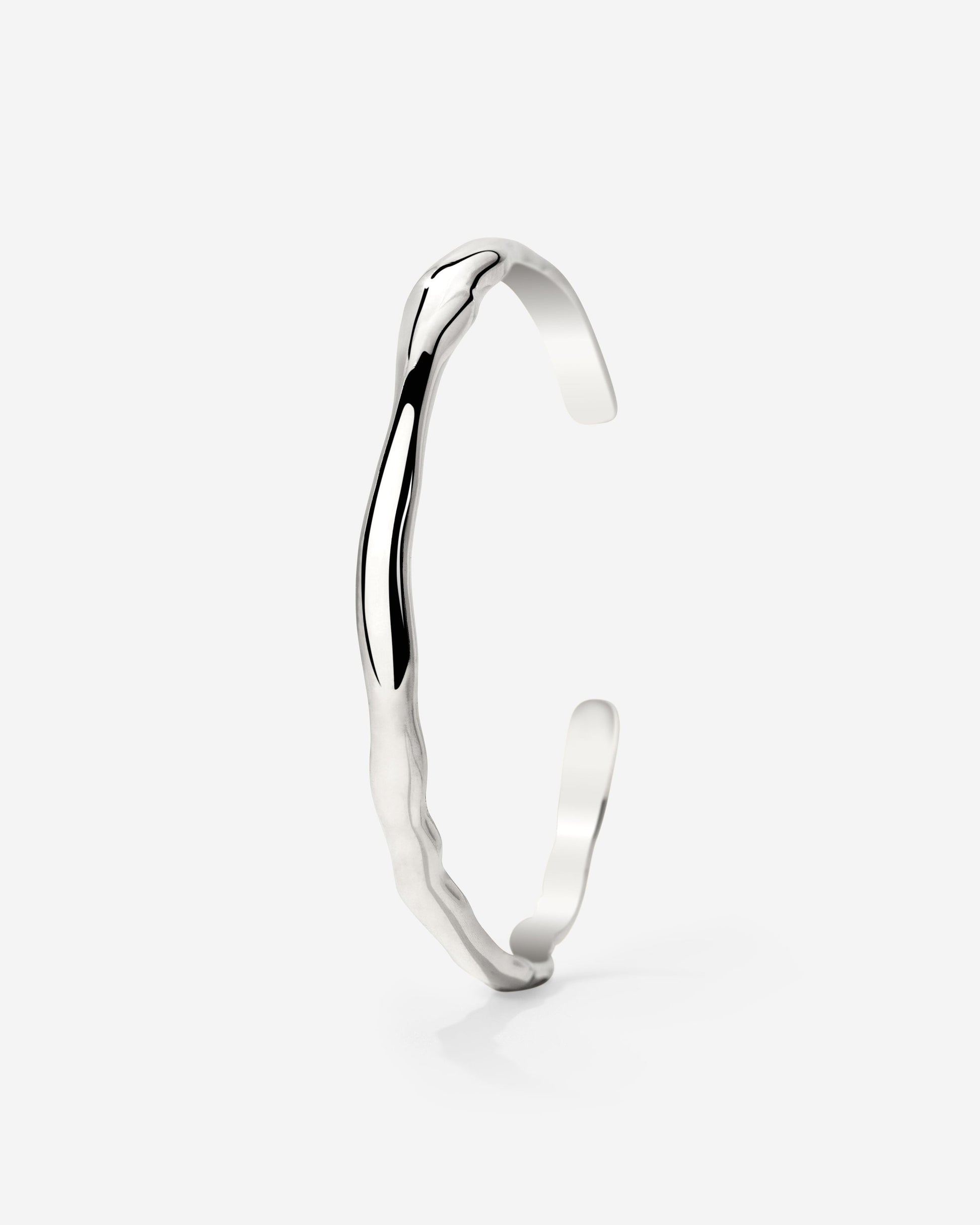 Flowing Bangle Silver