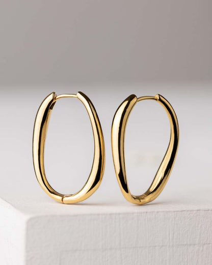 Timeless Oval Hoops Silver