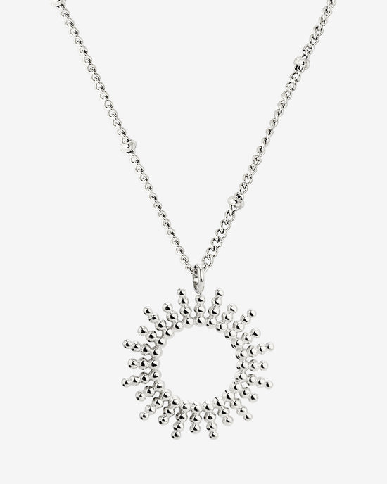 Sunny Beads Necklace Silver