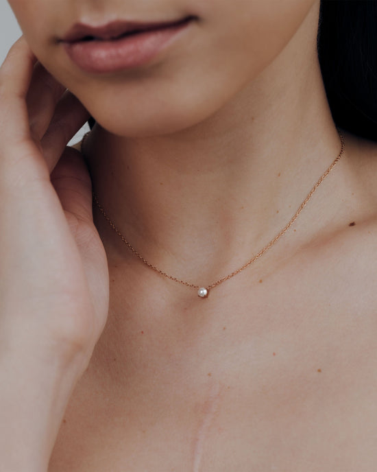 Dream Pearl Choker Rose Gold