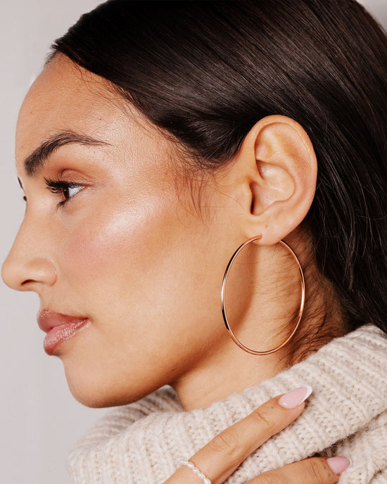 Super Maxi Hoops Rose Gold