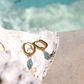 By the Pool Oval Paloma Hoop Set Baby Rose Gold