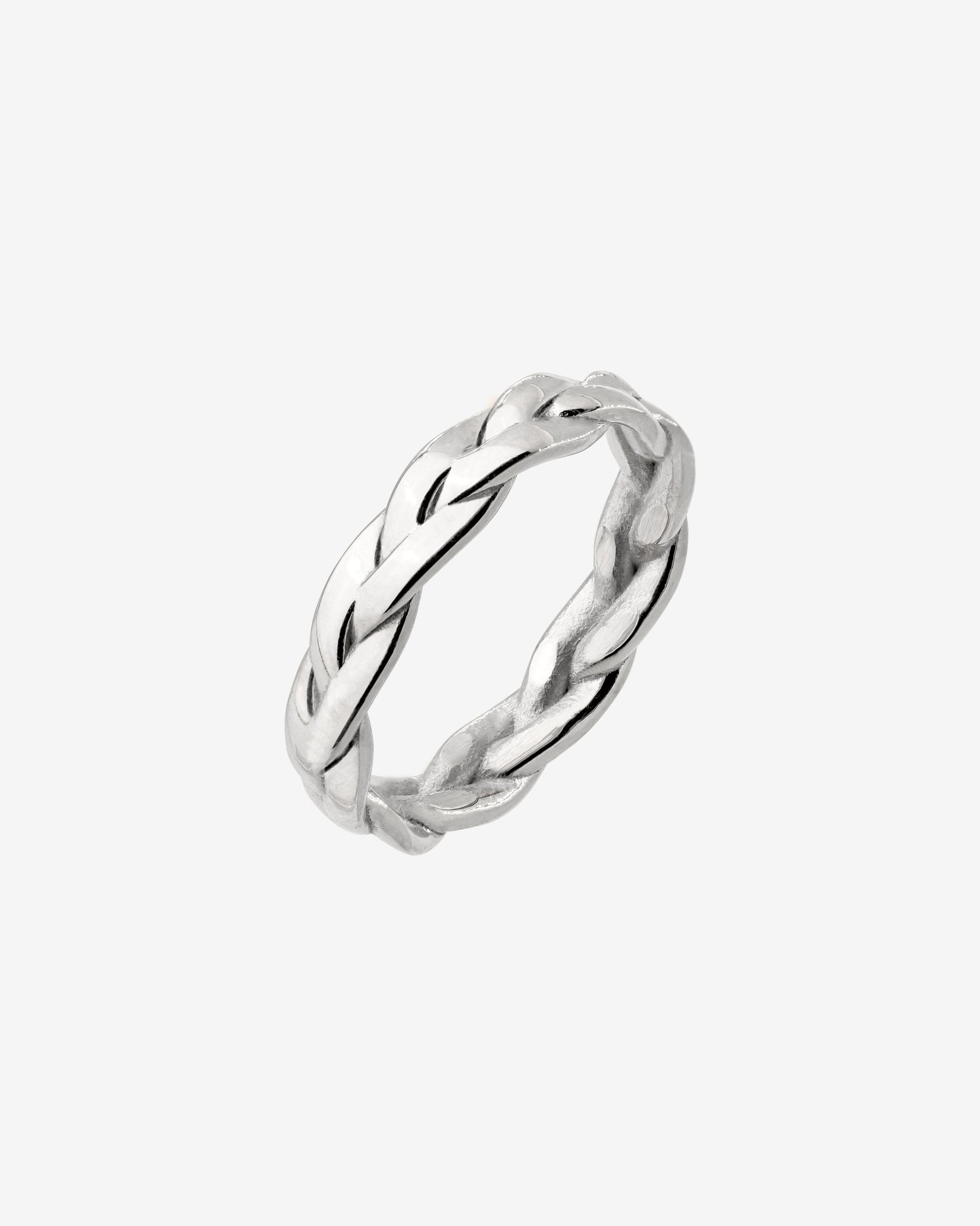 Braided Divine Ring Silver