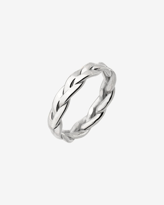 Braided Divine Ring Silver