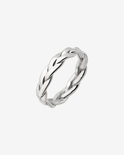 Braided Divine Ring Silver