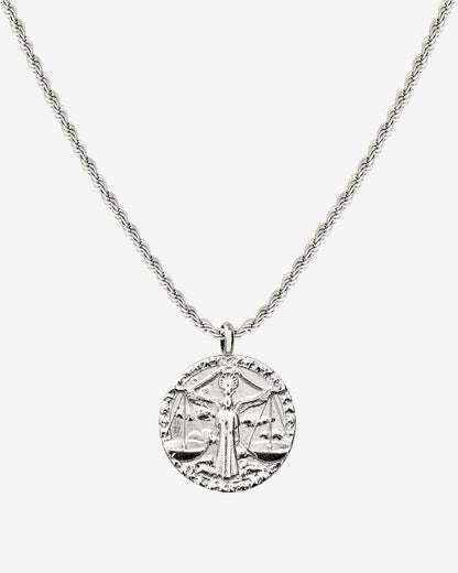 Zodiac Sign Necklace Silver