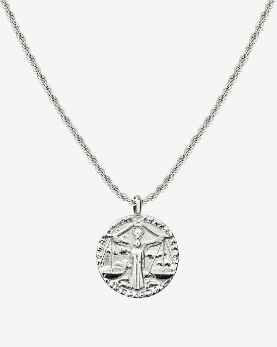 Zodiac Sign Necklace Silver