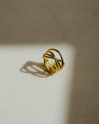 Intertwined Ring Gold