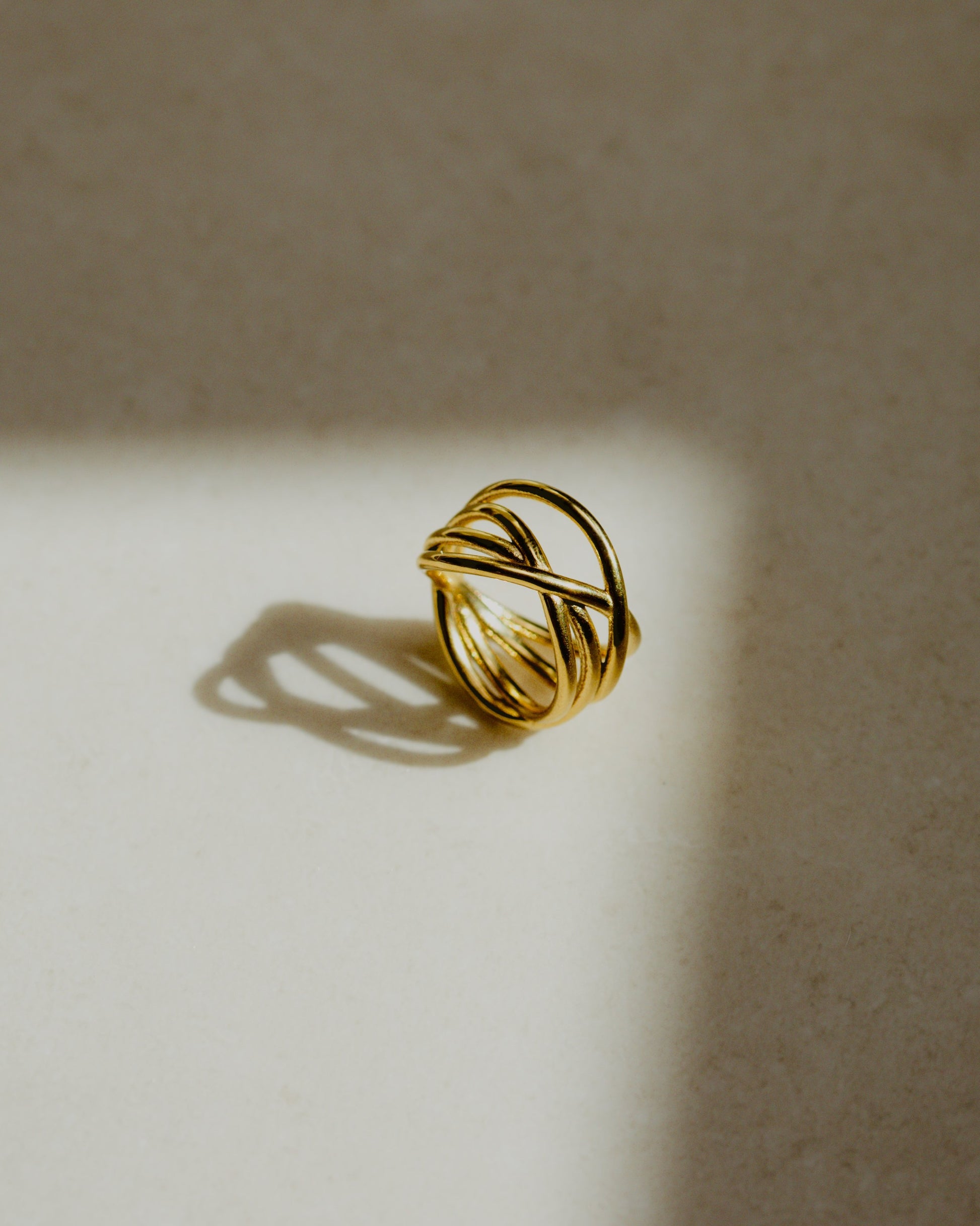 Intertwined Ring Silber