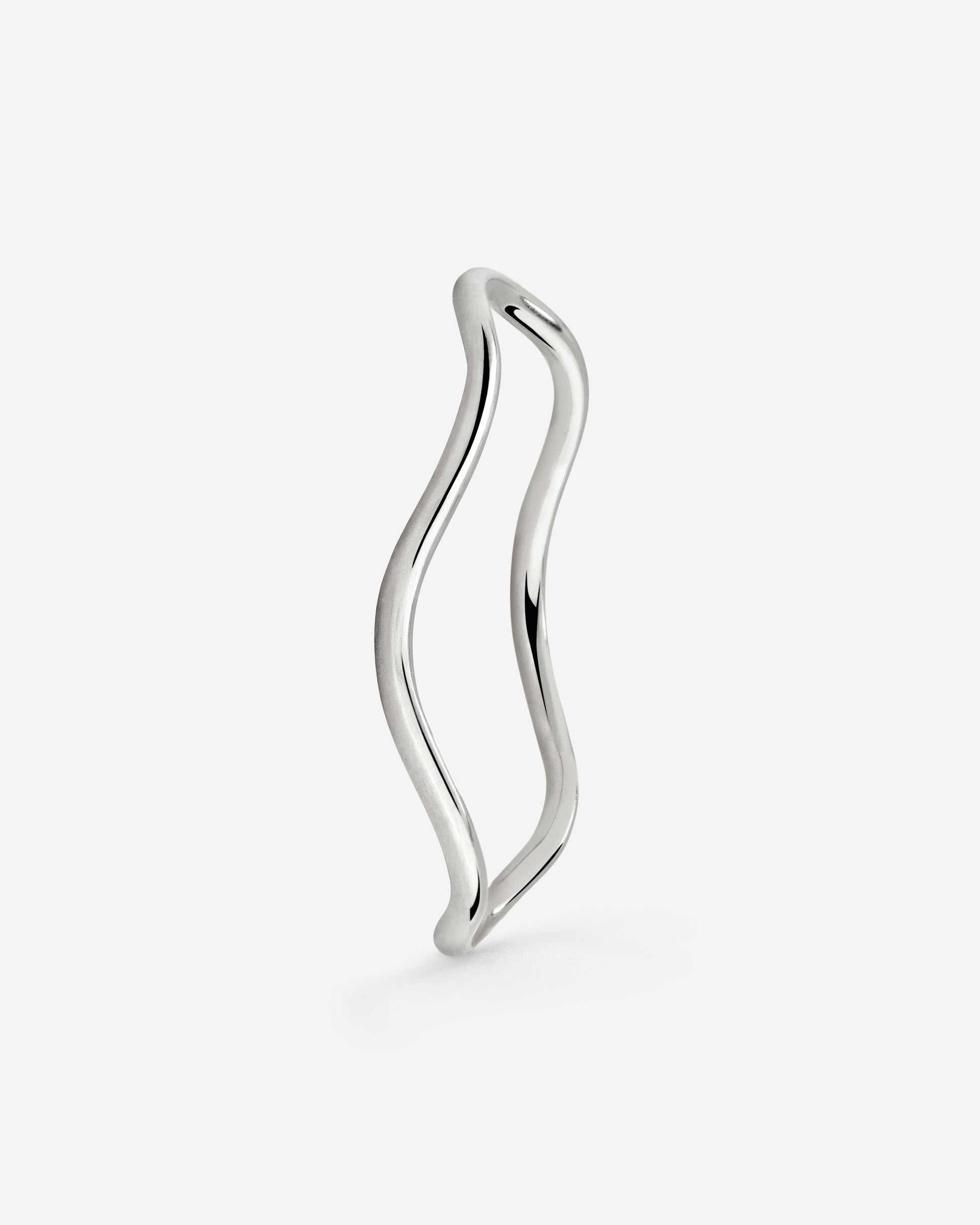 Slim Wave Ring Silver
