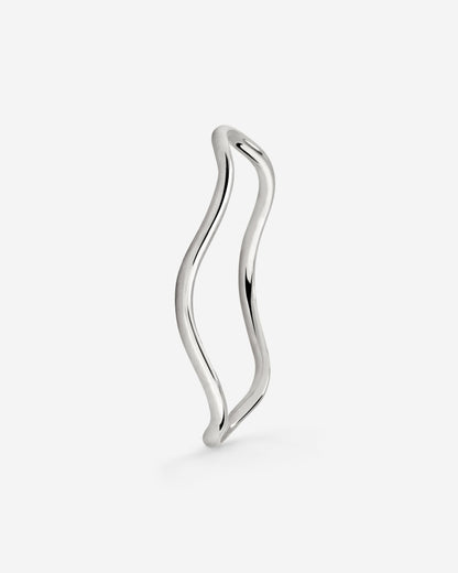 Slim Wave Ring Silver