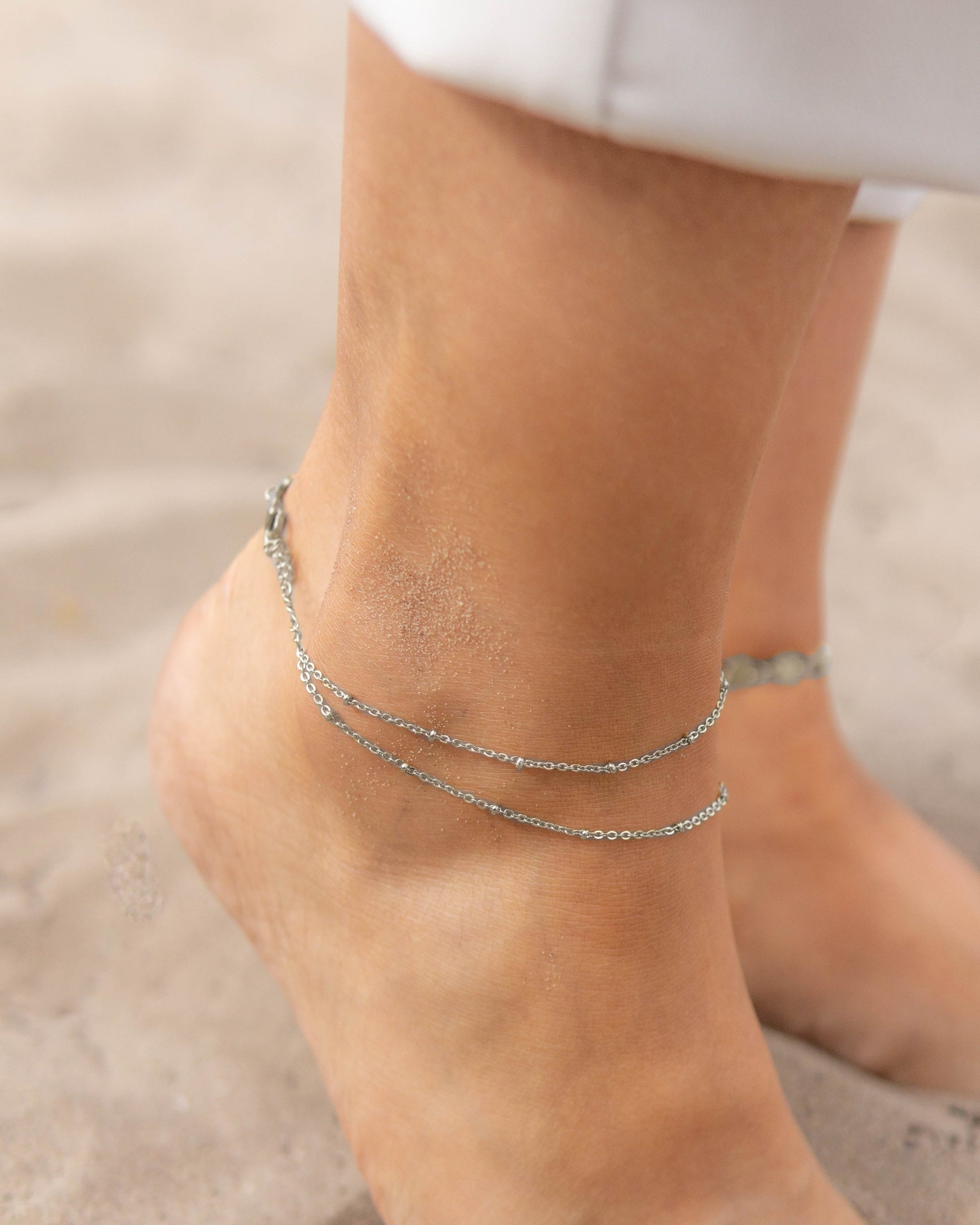 Puebla Anklet Silver
