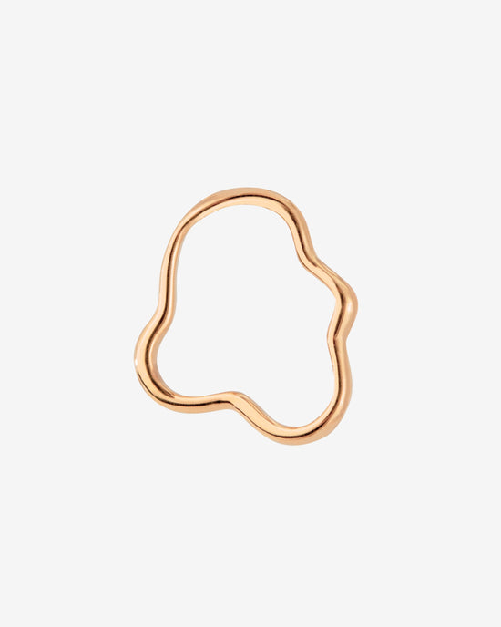 Forming Fluids Oval Hoop Set Baby Rose Gold