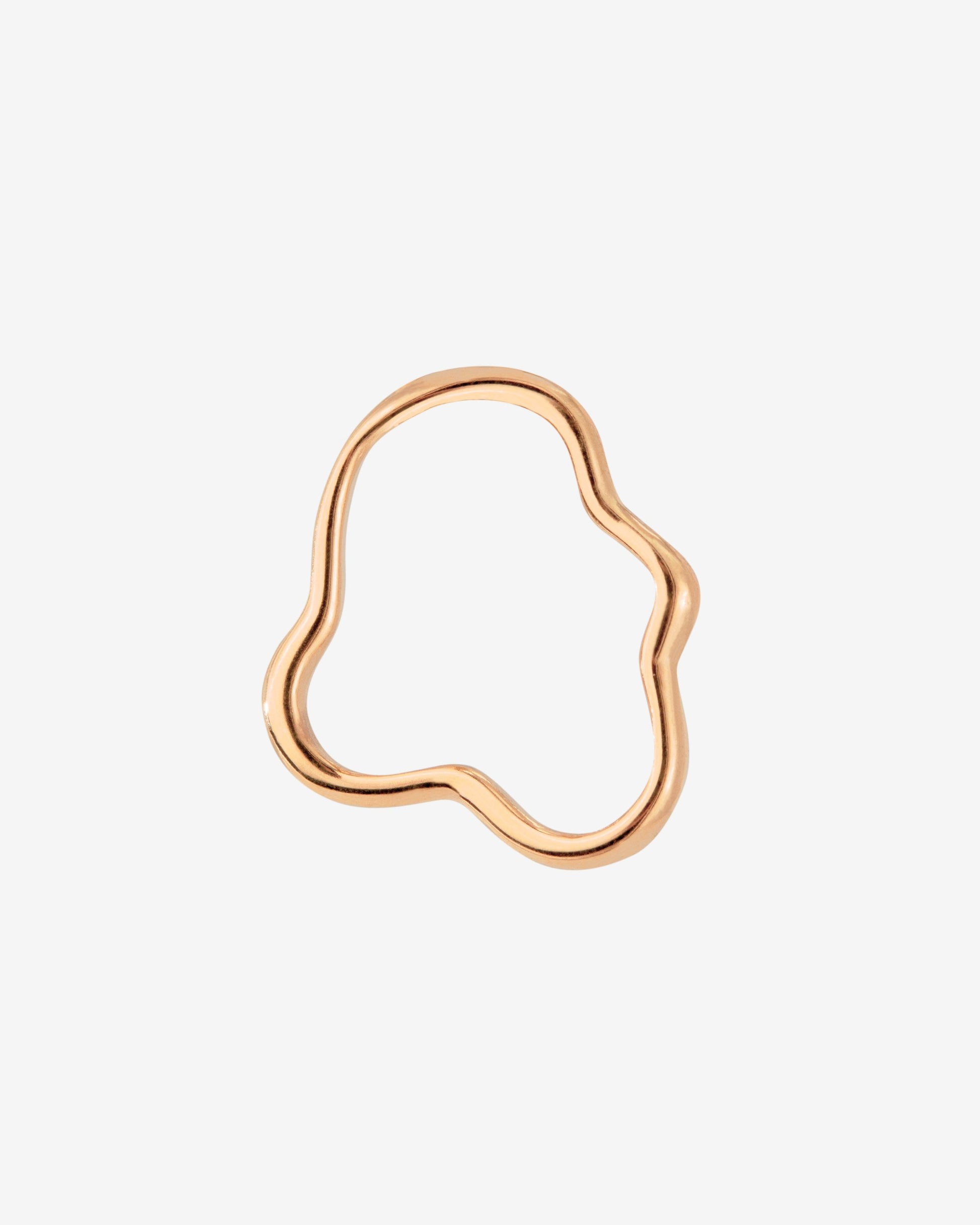 Forming Fluids Oval Hoop Set Baby Rose Gold