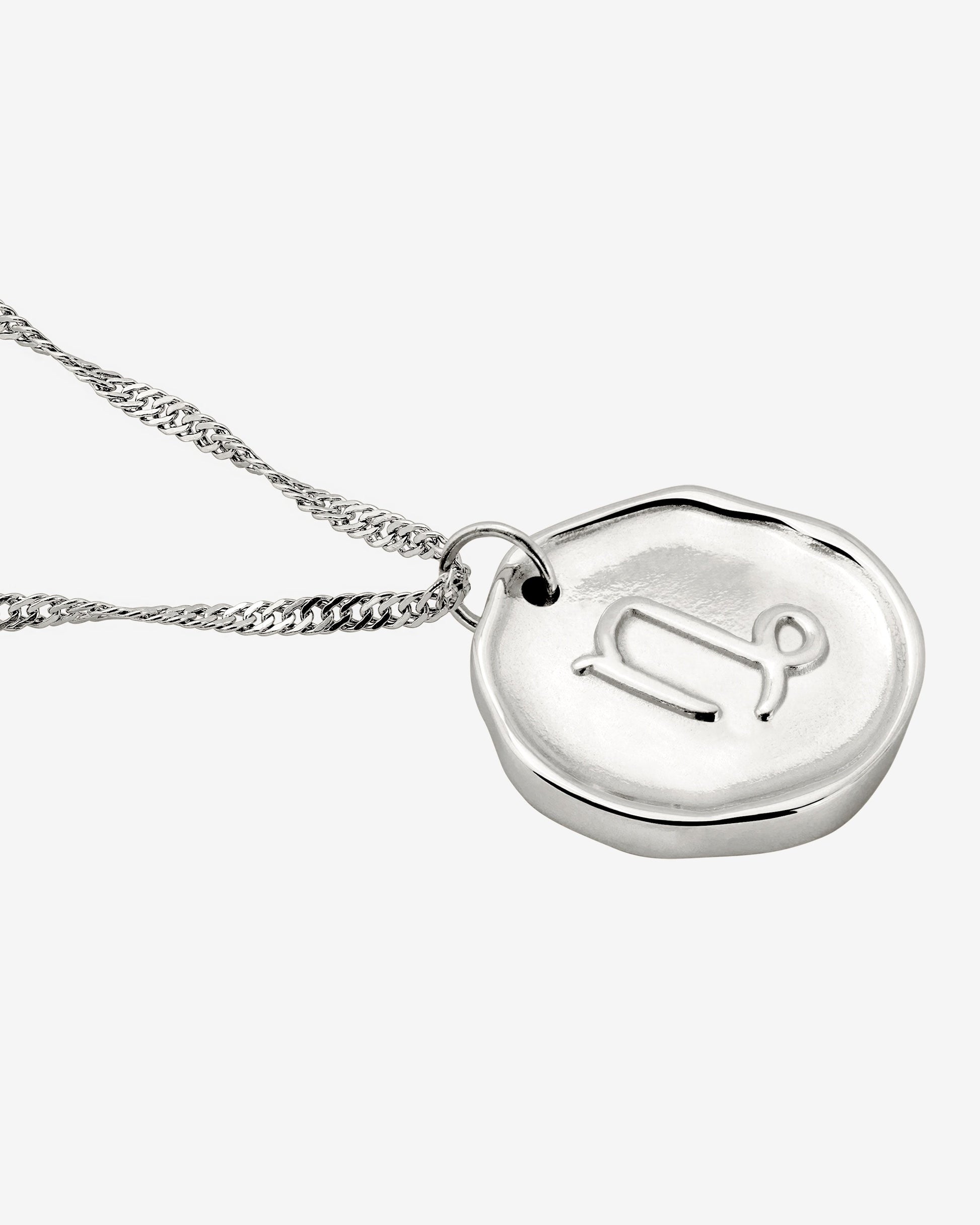 Zodiac Necklace – Capricorn Silver