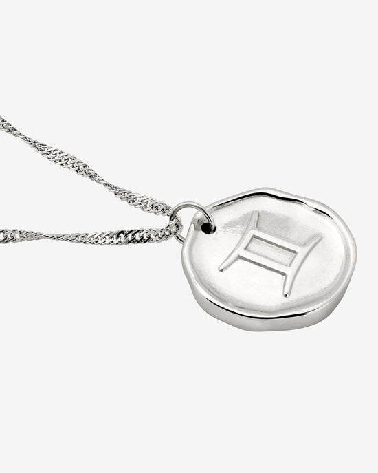 Zodiac Necklace – Gemini Silver