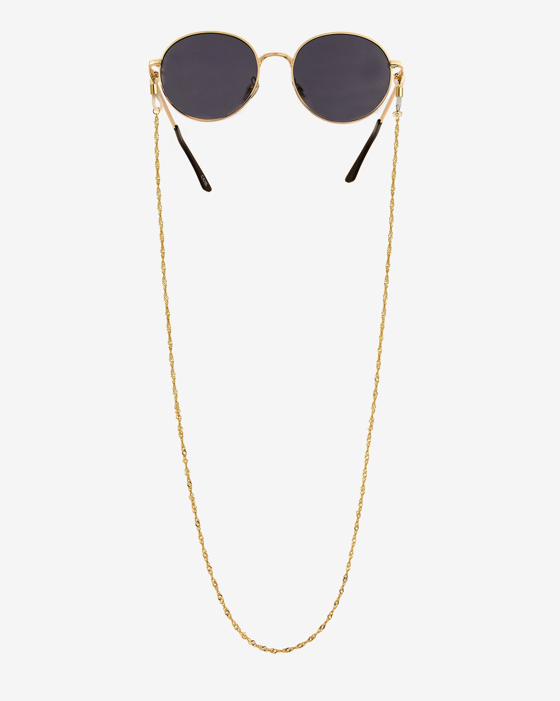 Curly Twist Sunglasses Chain gold