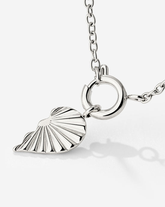 Twin Flame Right Classic Chain Necklace Set Silver