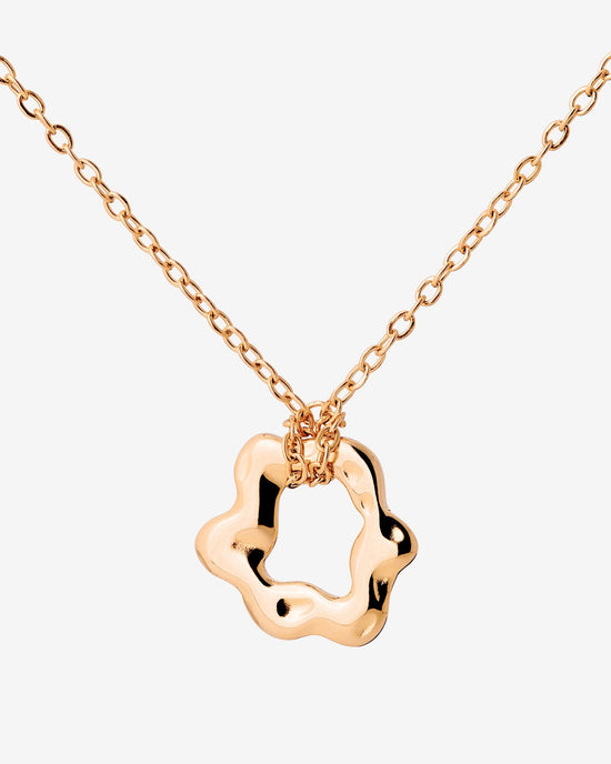 Melting Donut Necklace Rose Gold