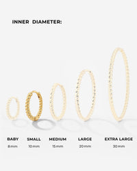 Twisted Hoops Small