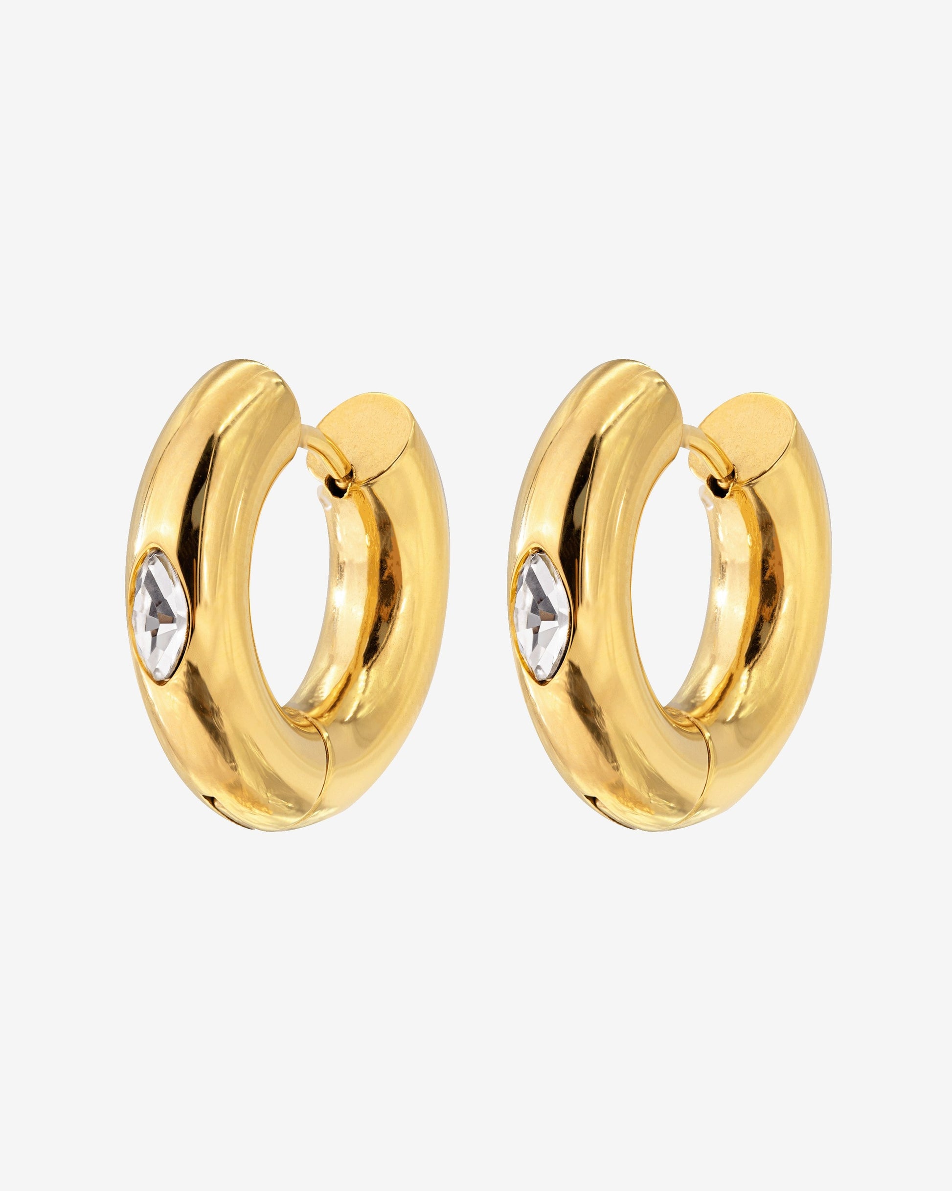 Phat Glowy Hoops gold