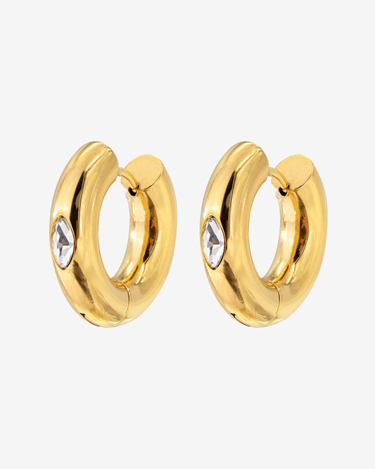 Phat Glowy Hoops gold