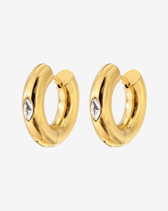 Phat Glowy Hoops gold