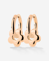 Chunky Bubble Flower Hoop Set Medium Rose Gold