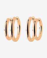 Chunky Lover Hoop Set Medium Rose Gold