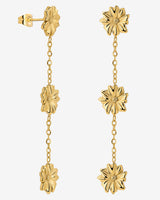 Petal Fall Studs Gold