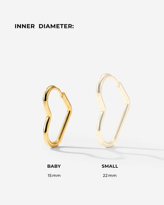 Heartily Hoops Baby Rose Gold