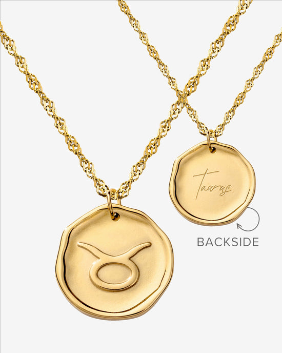 Zodiac Necklace – Gold