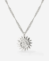 Sunny Swirl Necklace Silver
