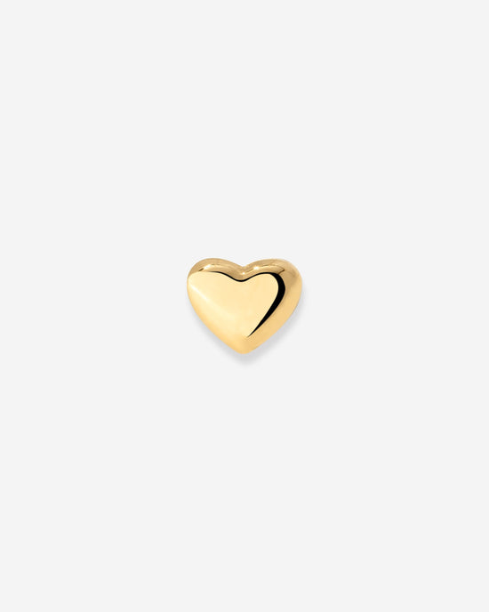 Lovely Heart Piercing Stud Gold