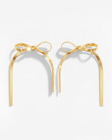 Sweet Bow Earrings gold