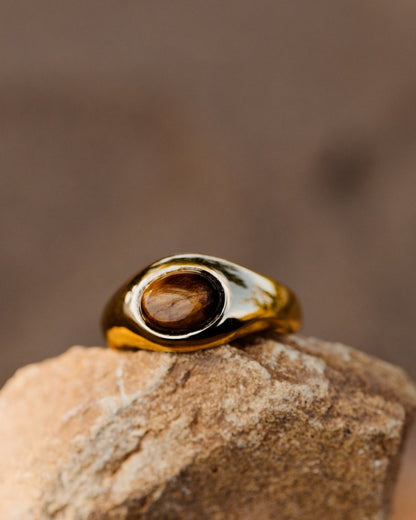 Tiger's Eye Ring Silver