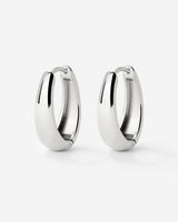 Seeker Hoops Small Silver