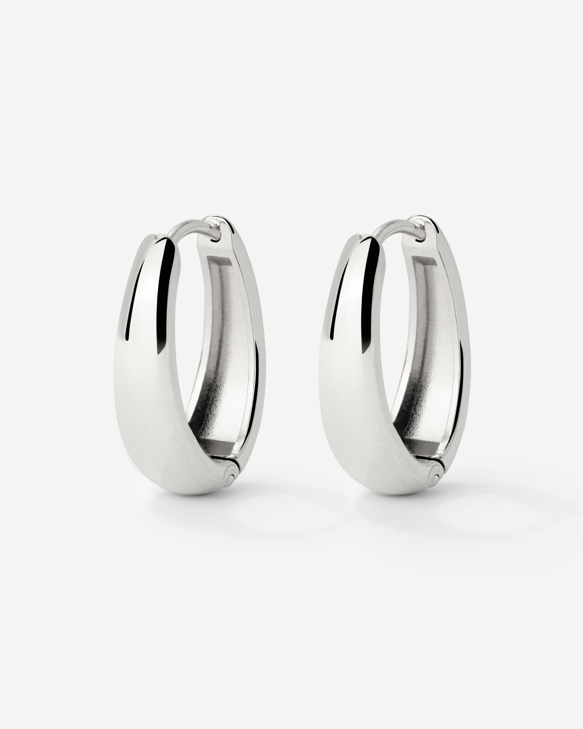 Seeker Hoops Small Silver
