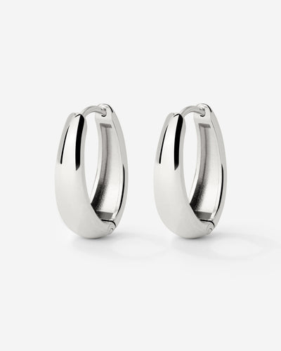 Seeker Hoops Small Silver