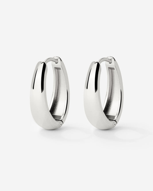 Seeker Hoops Small Silver