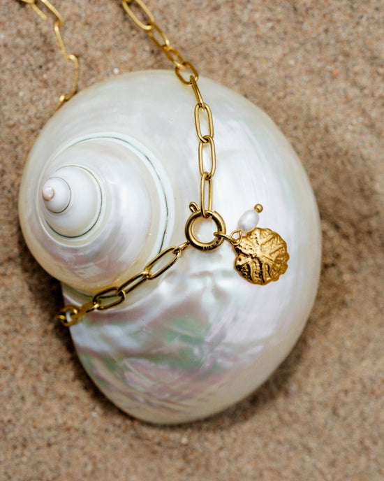 Ocean Lovers Oval Links Necklace Set Silver