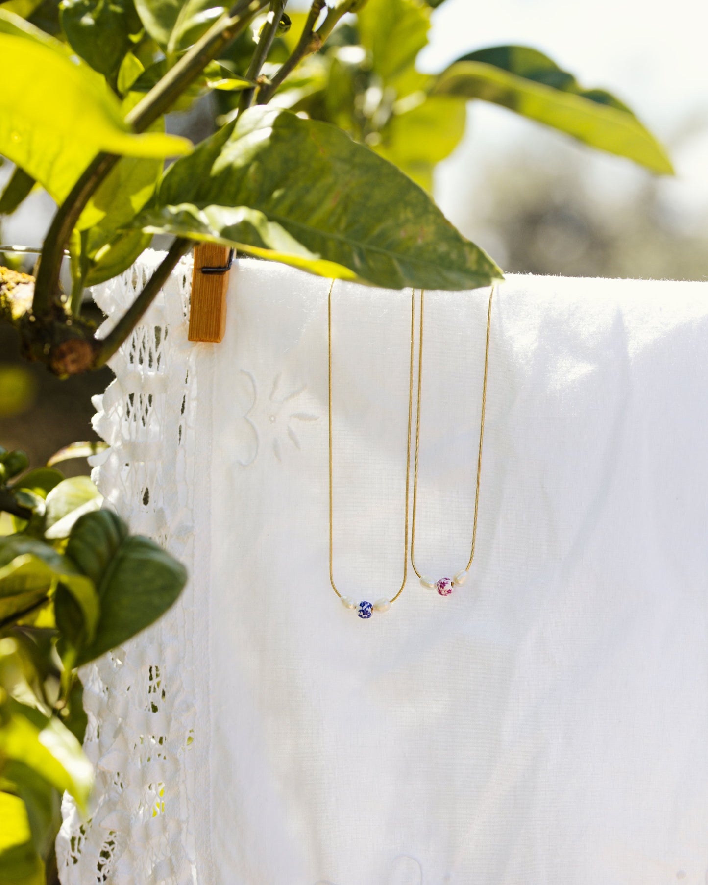 Painted Pink Necklace