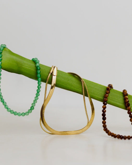 Snake Chain Double Bracelet Gold