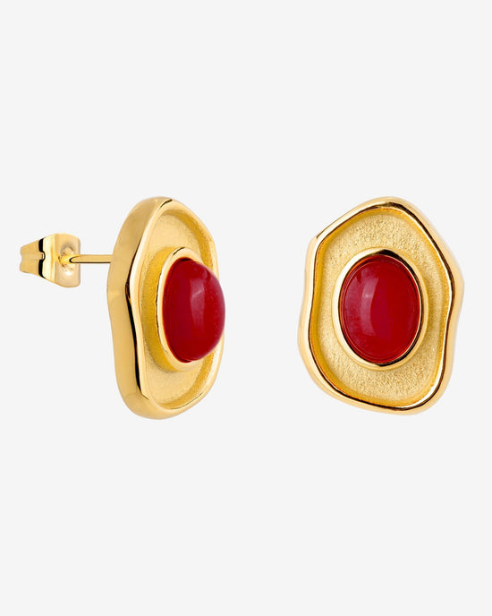 Scarlet Treasure Studs gold