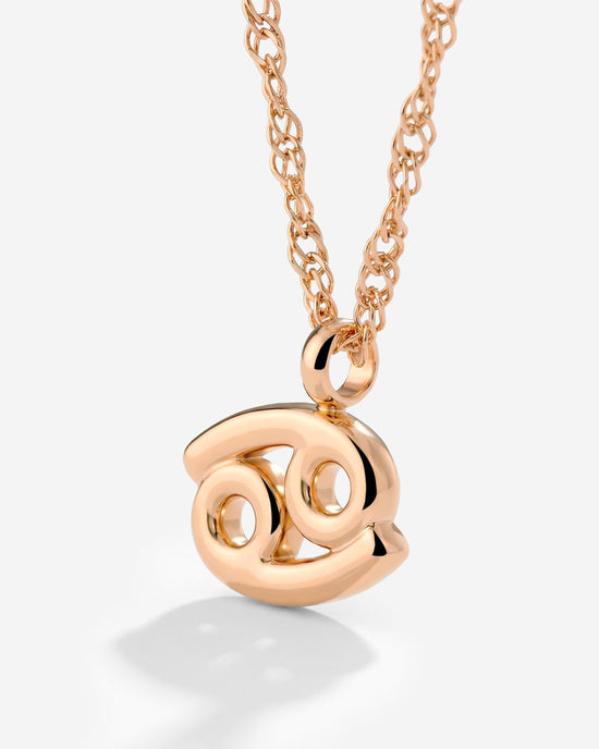 Cancer Bubble Necklace Rose Gold