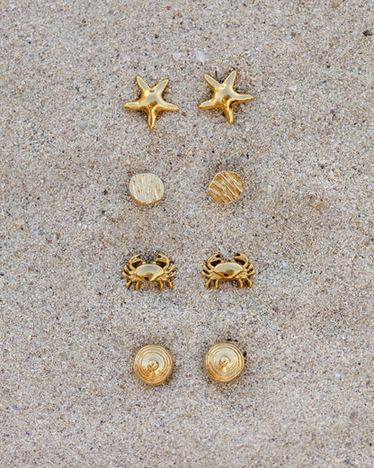 Boho Coin Studs Silver