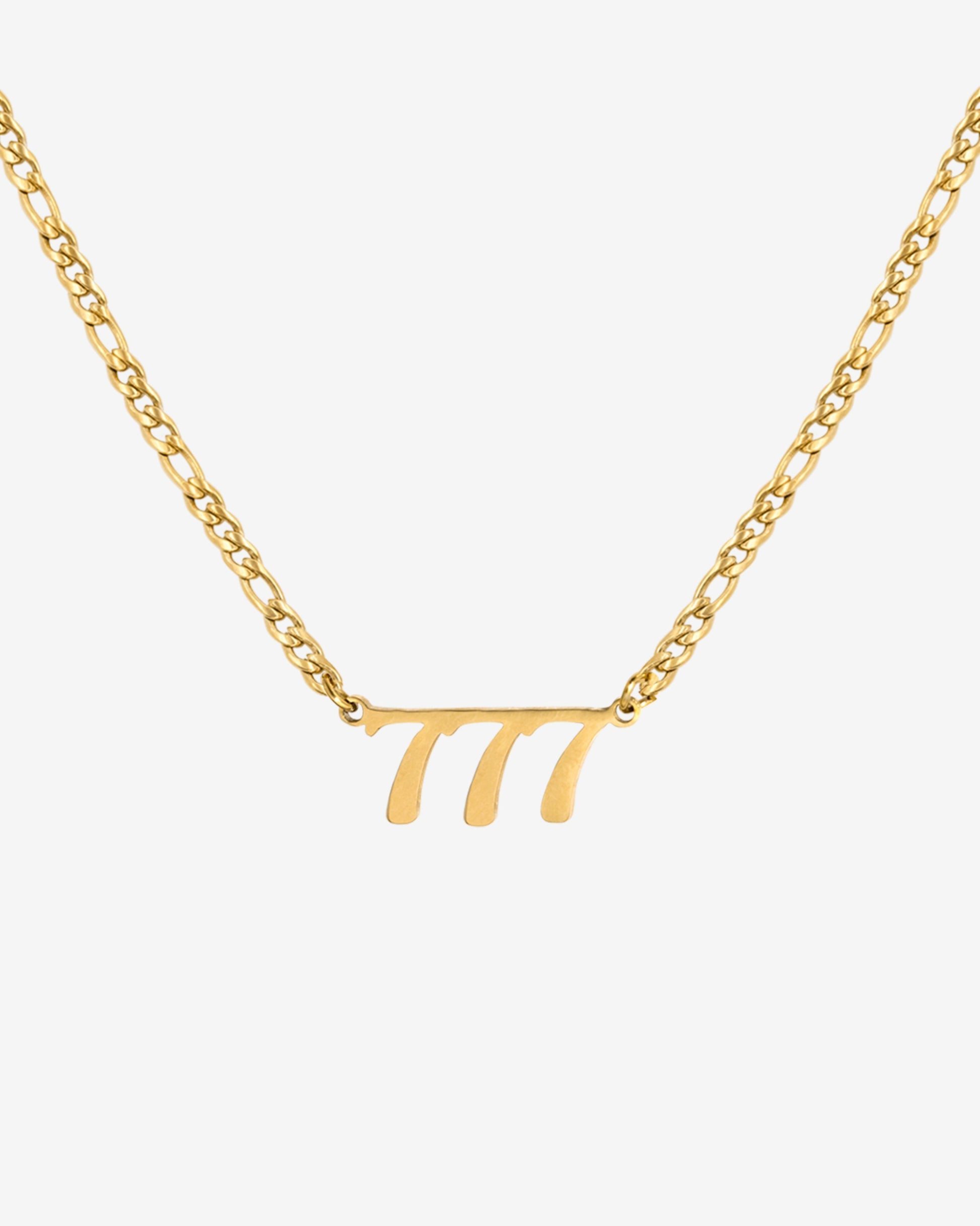 Angel Number Necklace Gold