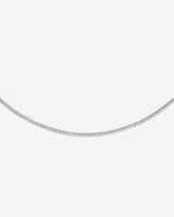 Round Snake Necklace Silver