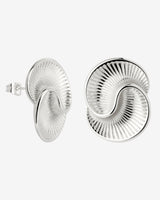 Winding Spiral Studs Silver