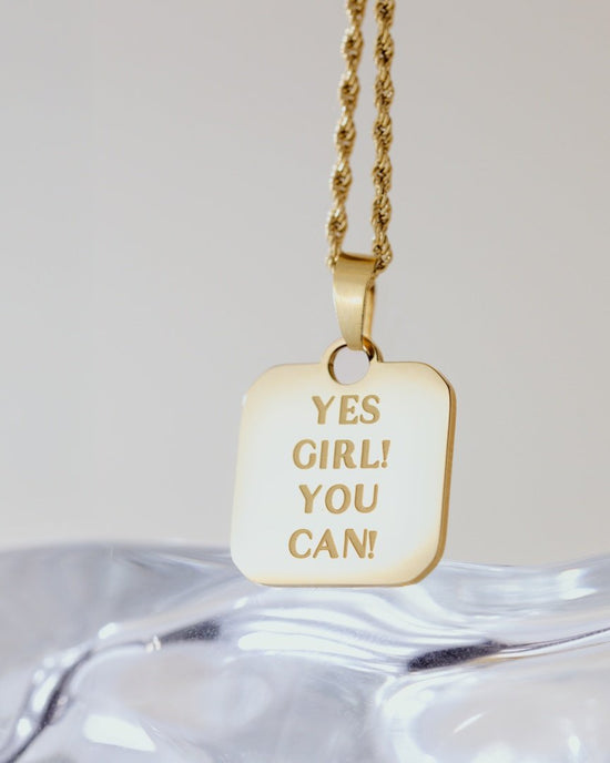 Yes girl! You can! Necklace Silver